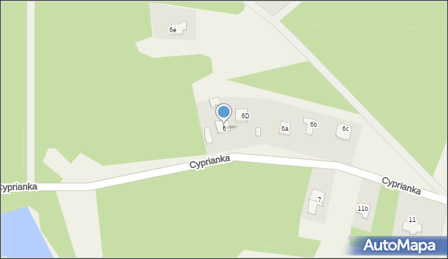 Cyprianka, Cyprianka, 6, mapa Cyprianka
