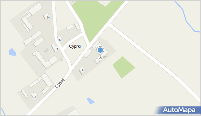 Cyprki, Cyprki, 20, mapa Cyprki