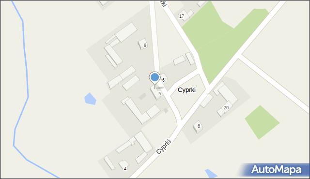 Cyprki, Cyprki, 7, mapa Cyprki