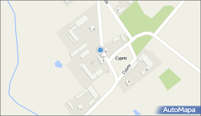 Cyprki, Cyprki, 7, mapa Cyprki