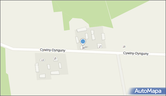 Cywiny-Dynguny, Cywiny-Dynguny, 16, mapa Cywiny-Dynguny