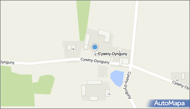 Cywiny-Dynguny, Cywiny-Dynguny, 8, mapa Cywiny-Dynguny