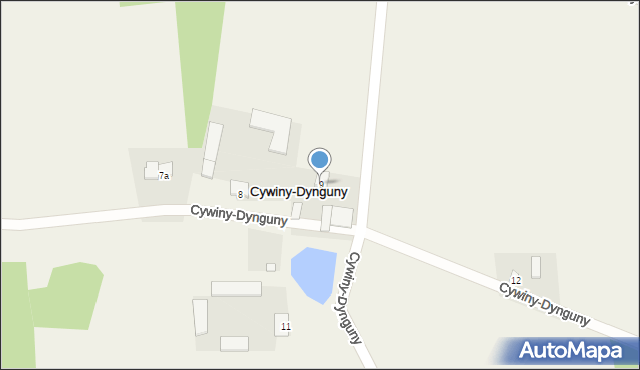 Cywiny-Dynguny, Cywiny-Dynguny, 9, mapa Cywiny-Dynguny