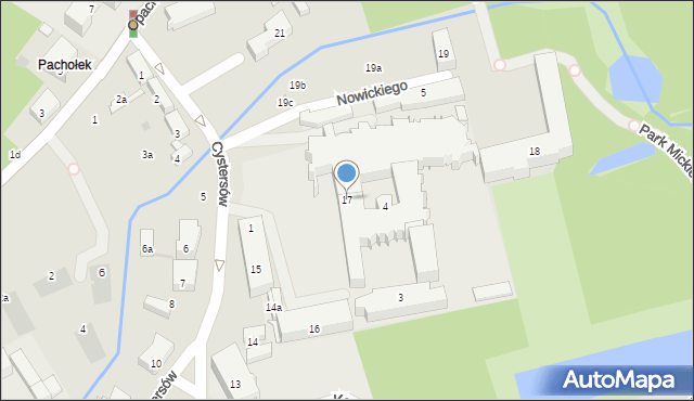 Gdańsk, Cystersów, 17, mapa Gdańska