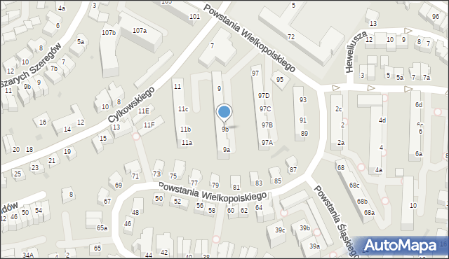 Gdynia, Cylkowskiego Lucjana, 9b, mapa Gdyni