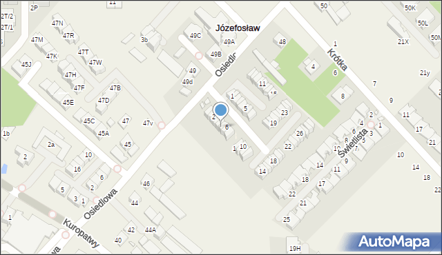 Józefosław, Cynamonowa, 6/1, mapa Józefosław