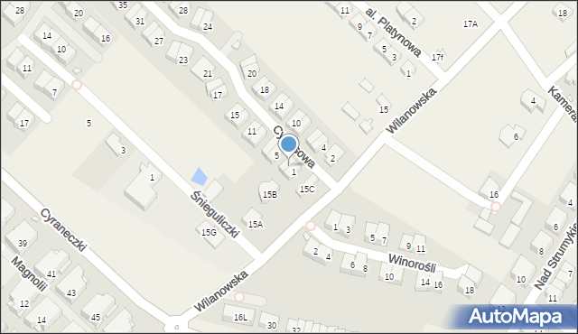 Józefosław, Cytrusowa, 3, mapa Józefosław