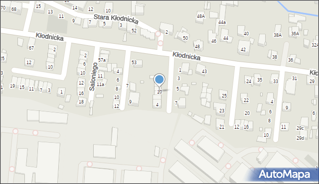 Katowice, Cybulskiego Zbigniewa, 10, mapa Katowic