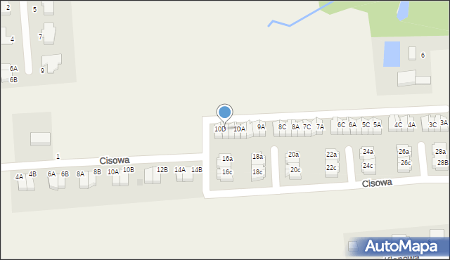 Kobylnica, Cyprysowa, 10C, mapa Kobylnica