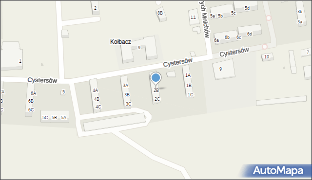 Kołbacz, Cystersów, 2B, mapa Kołbacz