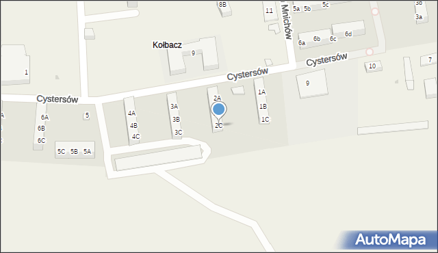 Kołbacz, Cystersów, 2C, mapa Kołbacz