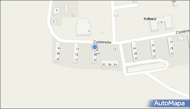 Kołbacz, Cystersów, 6B, mapa Kołbacz