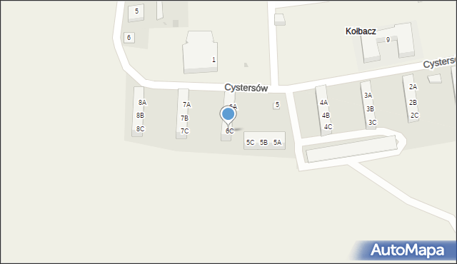 Kołbacz, Cystersów, 6C, mapa Kołbacz