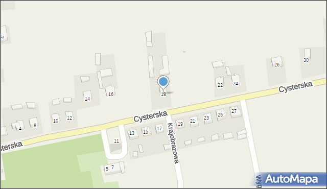 Ląd, Cysterska, 18, mapa Ląd