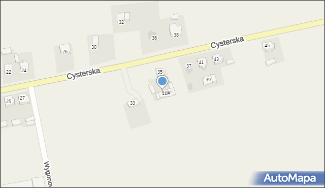 Ląd, Cysterska, 35a, mapa Ląd