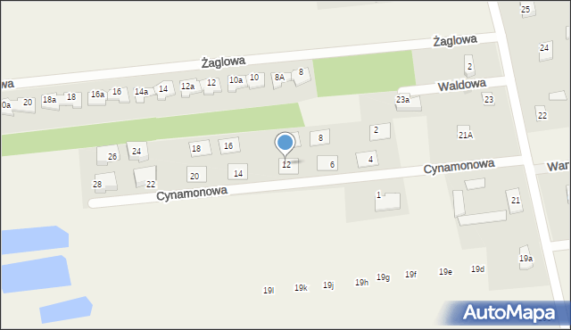 Marynino, Cynamonowa, 12, mapa Marynino