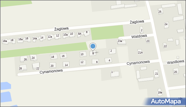 Marynino, Cynamonowa, 8, mapa Marynino