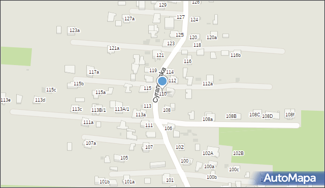 Mielec, Cyranowska, 110, mapa Mielca