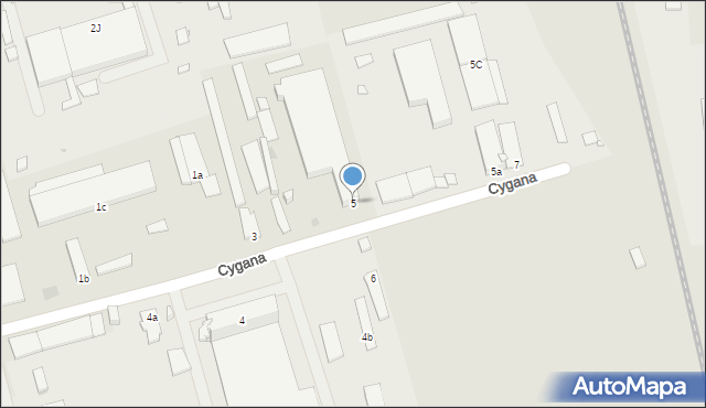 Opole, Cygana Józefa, 5, mapa Opola