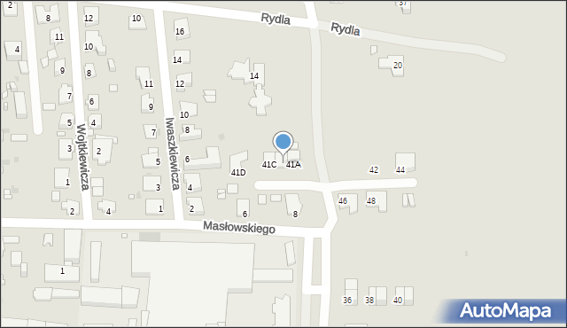 Opole, Cybisa Jana, 41B, mapa Opola