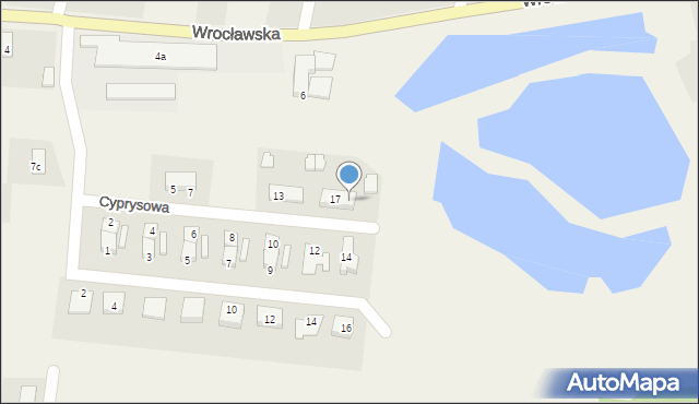 Pietrzykowice, Cyprysowa, 19, mapa Pietrzykowice