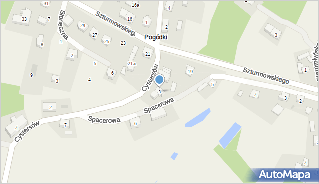 Pogódki, Cystersów, 3, mapa Pogódki