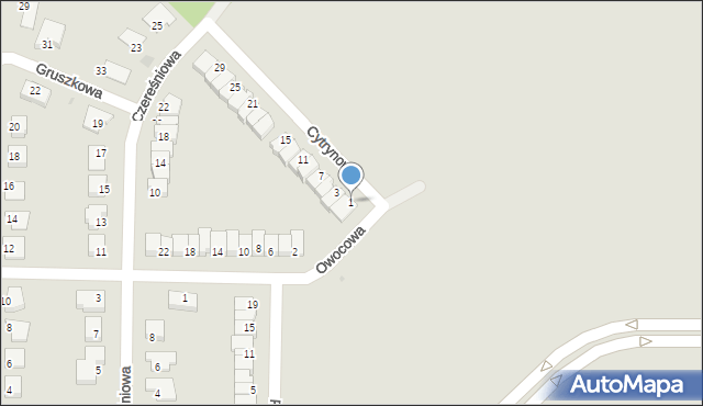 Polkowice, Cytrynowa, 1, mapa Polkowice