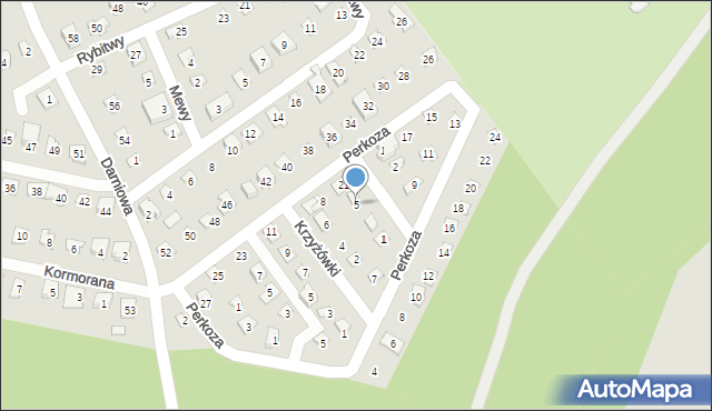 Poznań, Cyraneczki, 5, mapa Poznania