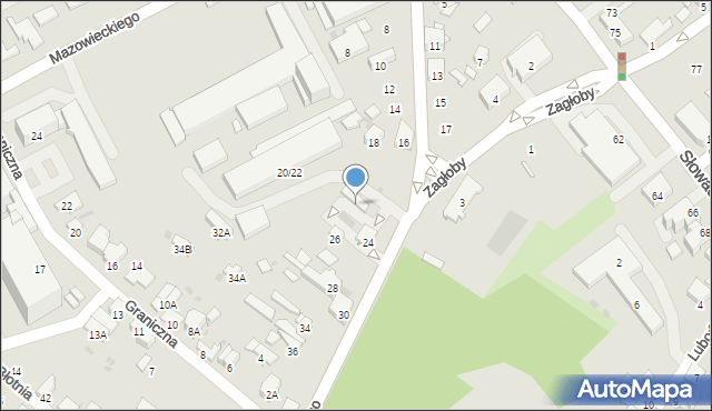 Radom, Cymerysa-Kwiatkowskiego Wiktora, 20/22, mapa Radomia