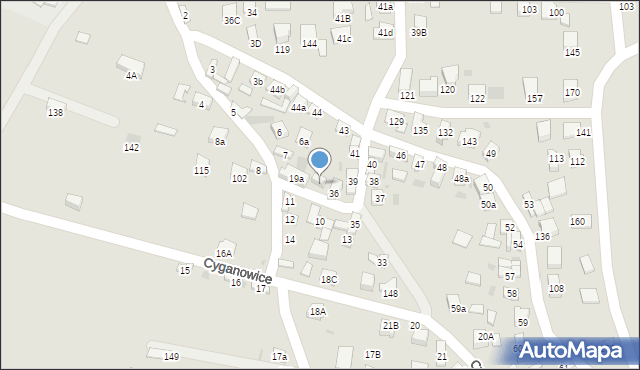 Stary Sącz, Cyganowice, 9A, mapa Stary Sącz