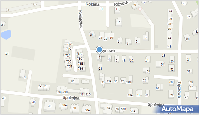 Straszyn, Cytrynowa, 2, mapa Straszyn
