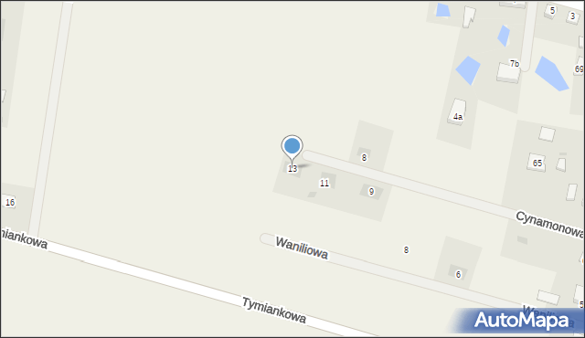 Szczepidło, Cynamonowa, 13, mapa Szczepidło