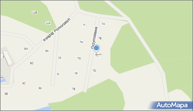 Trzepowo, Cystersów, 7C, mapa Trzepowo