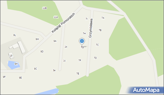 Trzepowo, Cystersów, 7G, mapa Trzepowo