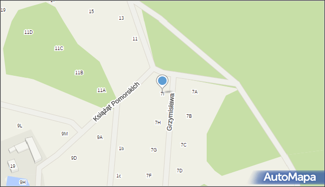 Trzepowo, Cystersów, 7I, mapa Trzepowo