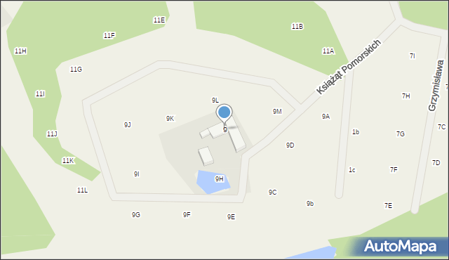 Trzepowo, Cystersów, 9, mapa Trzepowo