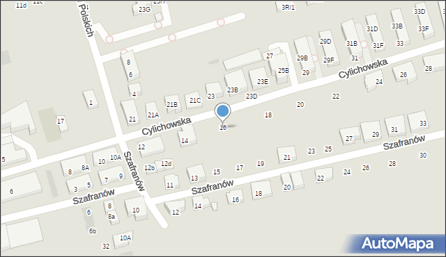 Warszawa, Cylichowska, 16, mapa Warszawy