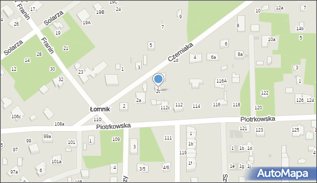 Aleksandrów Łódzki, Czerniaka Jana, 2c, mapa Aleksandrów Łódzki