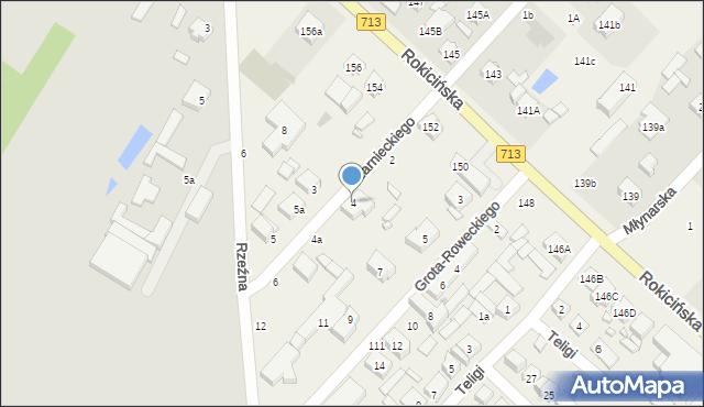 Andrespol, Czarnieckiego Stefana, hetm., 4, mapa Andrespol