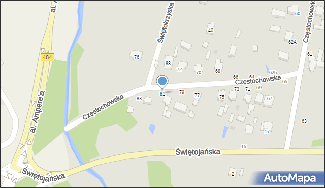 Bełchatów, Częstochowska, 81, mapa Bełchatów