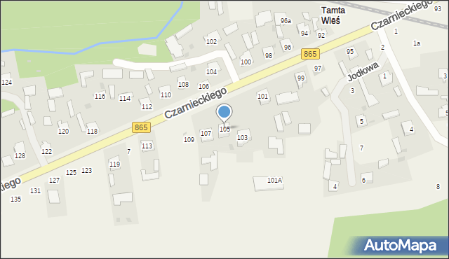 Bełżec, Czarnieckiego Stefana, hetm., 105, mapa Bełżec