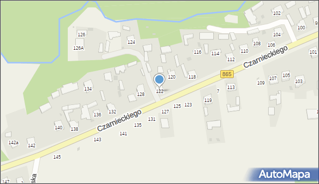 Bełżec, Czarnieckiego Stefana, hetm., 122, mapa Bełżec