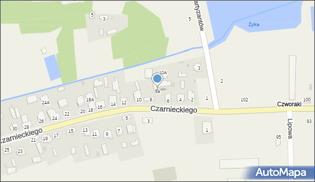 Bełżec, Czarnieckiego Stefana, hetm., 6a, mapa Bełżec