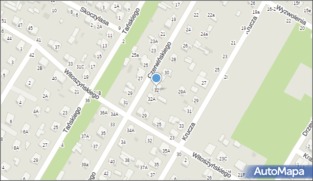 Biała Podlaska, Czerwińskiego Jana, 32, mapa Białej Podlaskiej