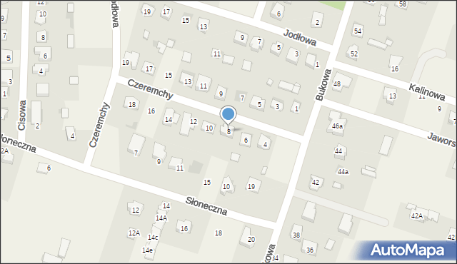 Bilcza, Czeremchy, 8, mapa Bilcza