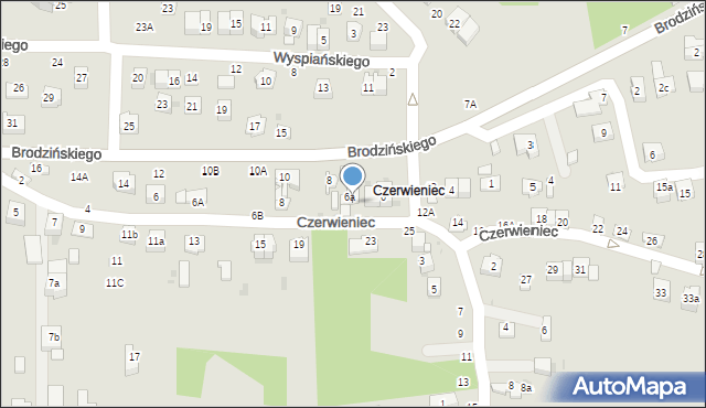 Bochnia, Czerwieniec, 10, mapa Bochni