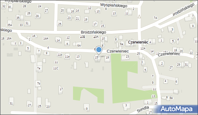 Bochnia, Czerwieniec, 17, mapa Bochni