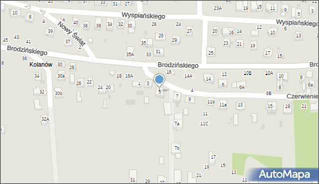 Bochnia, Czerwieniec, 5, mapa Bochni