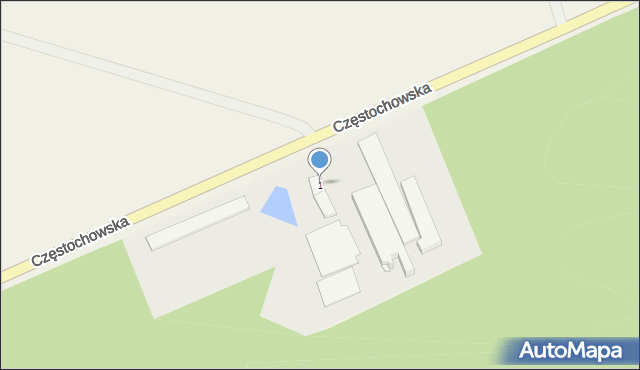 Bodzanowice, Częstochowska, 1, mapa Bodzanowice