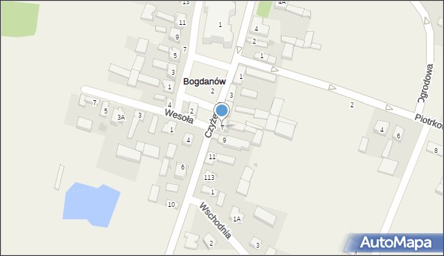 Bogdanów, Czyżewskiego Ludwika, gen., 7, mapa Bogdanów